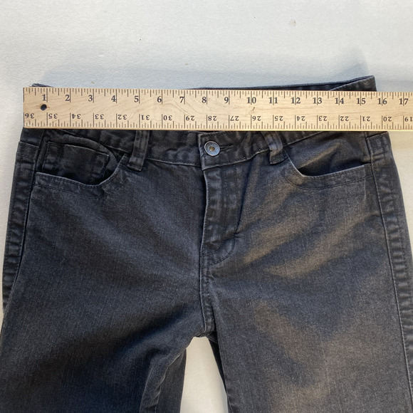 Calvin Klein Jeans Womens 10 Black Lean Boot Jeans 10 Stretch Denim Zipper - Picture 8 of 11